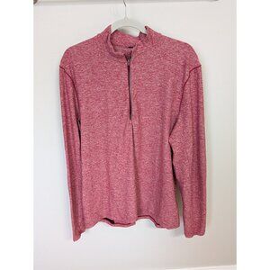 LULULEMON HDSR Red Surge Warm Half Zip LS Sweater Top Men's Large